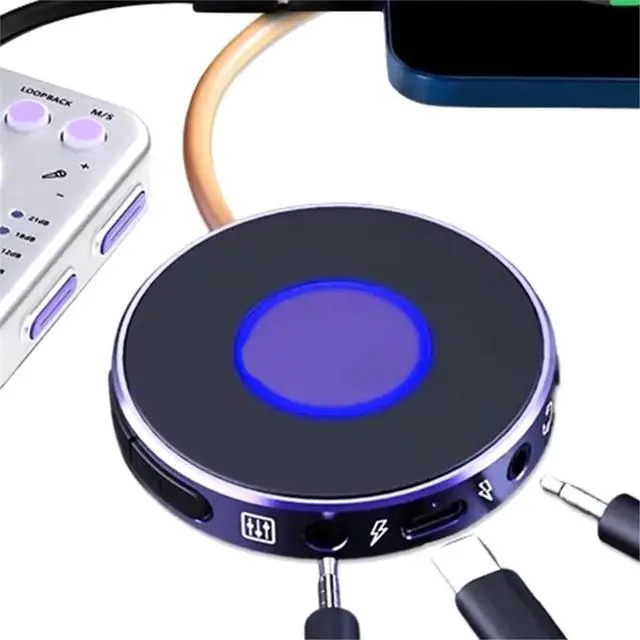 Alt view image 4 of 6 - Live Dock A10 Audio Adapter with USB-C Music Recording Audio Interface for PC Computer Android Phones