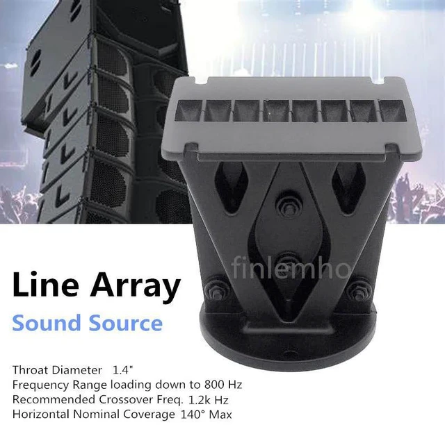 Alt view image 5 of 6 - 1PC DJ Speaker Tweeter Horn Aluminium Line Array Waveguide 1.4 Inch Professional Audio For Public Address Home HiFi Mixer Audio