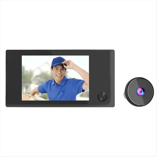 Alt view image 5 of 6 - 3.5in Digital Door Viewer Peephole Camera 120°Wide-Angle LCD Monitor Home Security System Fits 35-100mm Door Thickness A