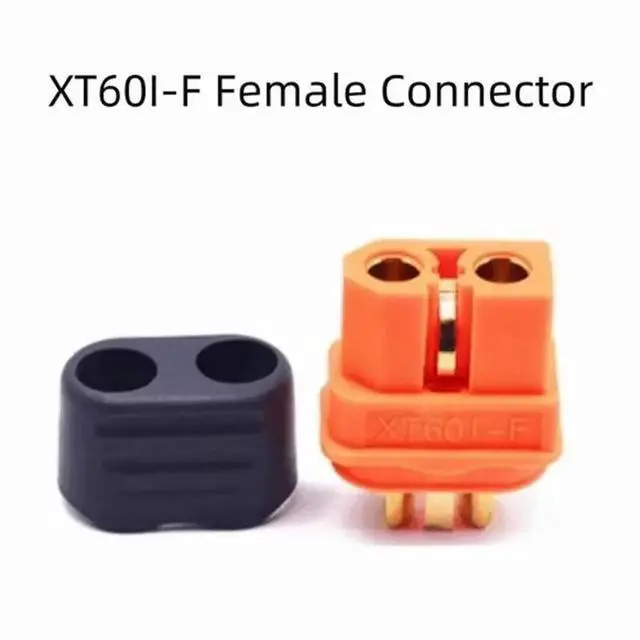 Alt view image 5 of 6 - XT60I-F XT60I-Female Waterproof Copper Plated Silver Plug(50Pcs) With Signal Pin