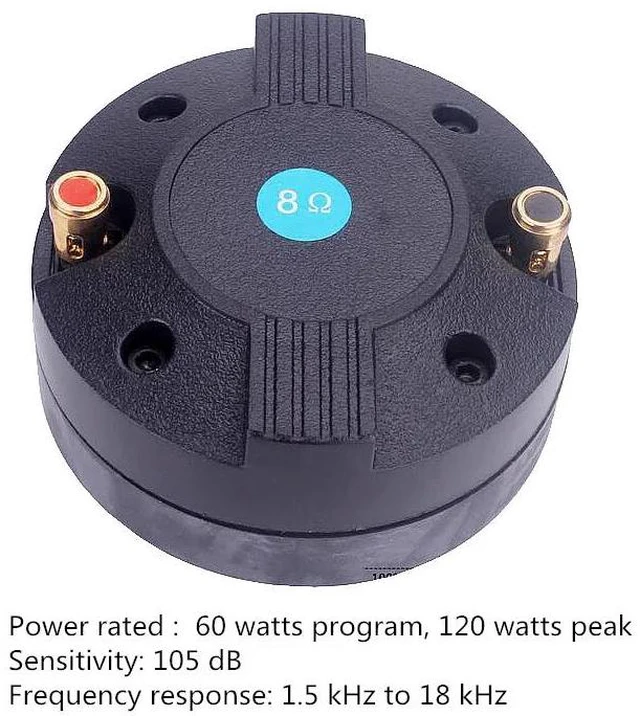 Alt view image 4 of 6 - 1PC DJ Speaker Horn Tweeter 34mm Voice Coil Diaphragm HiFi Treble Accessories For Studio Home Theater Mixer Professional Audio