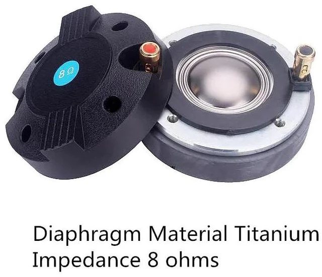 Alt view image 6 of 6 - 1PC DJ Speaker Horn Tweeter 34mm Voice Coil Diaphragm HiFi Treble Accessories For Studio Home Theater Mixer Professional Audio