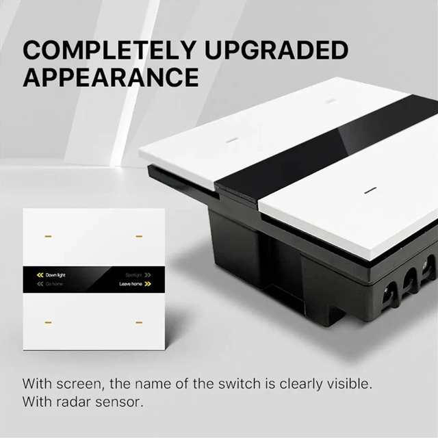 Alt view image 5 of 6 - Tuya Zigbee Smart Scene Switch Lighting Smart Control Scene Control Switch Panel Smart Socket Smart Switch 485 86 Box C