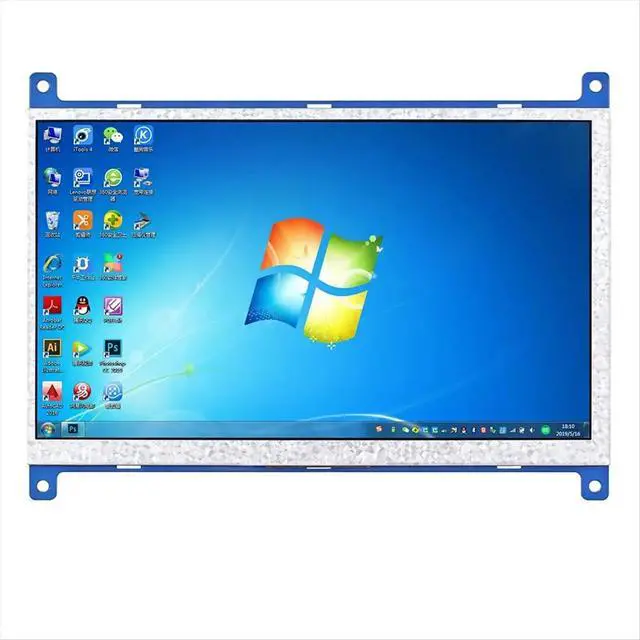 Alt view image 6 of 6 - 1024x600 7 Inch Touch -Compatible Display Touch Screen Panel for Raspberry Display LCD HD Display Pc Monitor IPS
