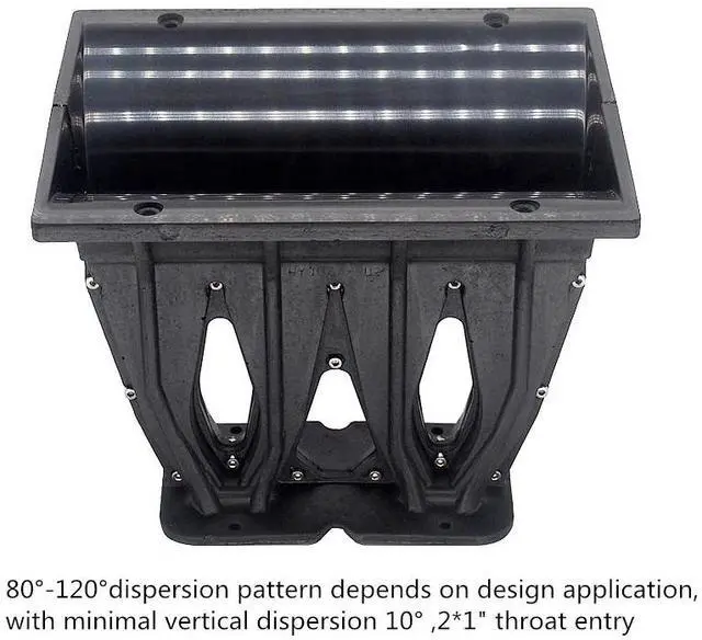 Alt view image 4 of 6 - 1PC Line Array Speaker Tweeter Horn DJ Treble Waveguide VERA10 2x1" Throat For Mixer Audio Professional Home Theater HiFi