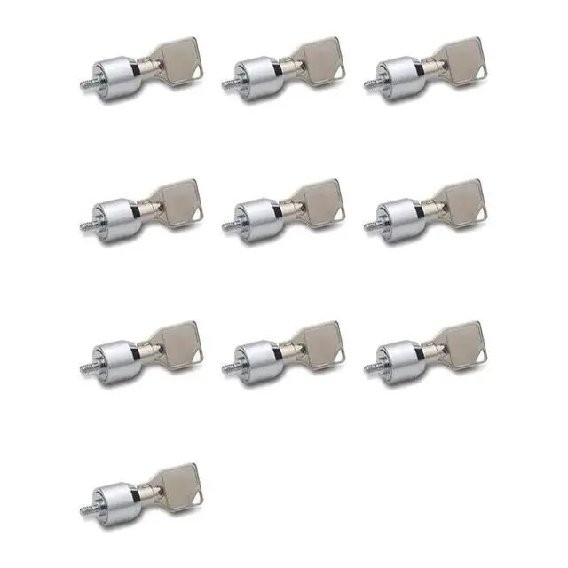 Alt view image 4 of 6 - 10X Desktop Computer Lock Computer Case Lock Lock For Internet Cafe Office Management Lock