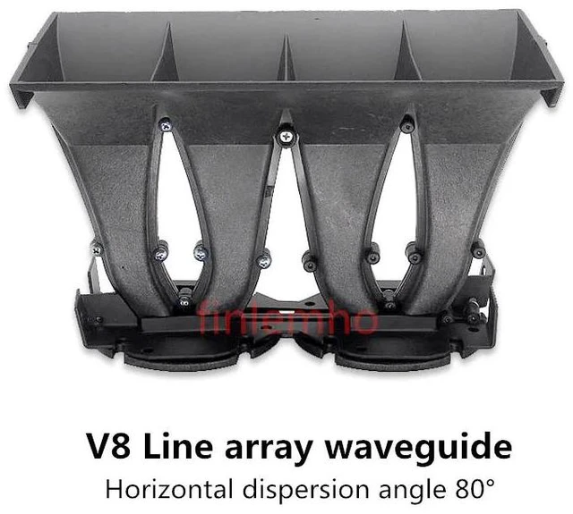 Alt view image 4 of 6 - V8 Line Array DJ Speaker Tweeter Horn 2x1.4 Inch Throat For Public Address System Professional Audio Stage DJ Mixer Home Theater