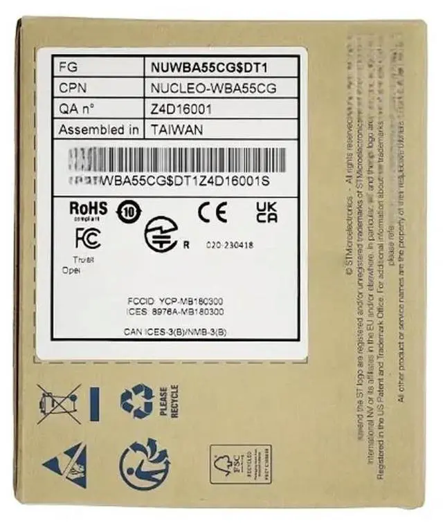 Alt view image 3 of 3 - NUCLEO-WBA55CG STM32WBA55CG development board Bluetooth low power consumption