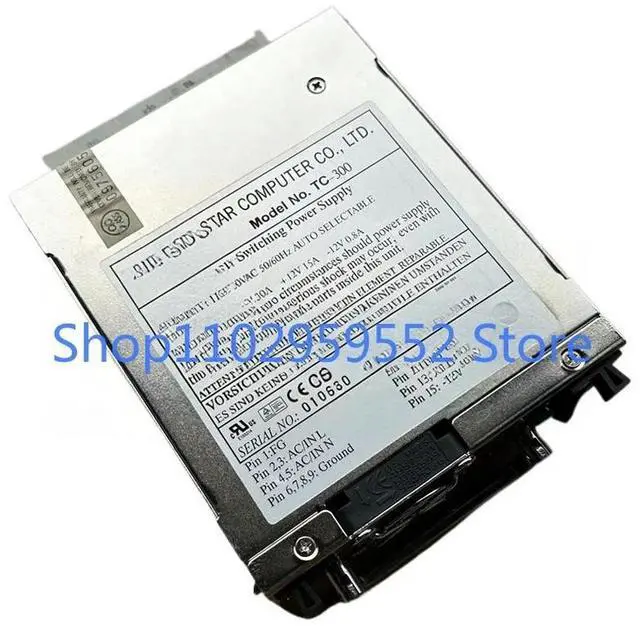 Main image of 1Pcs for TC I-STAR TC-300 300W Server Power Supply TC TC-300R8