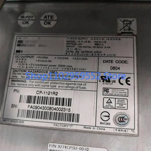 Main image of 1Pcs for 3Y power supply YM-5411B 9274CSU-0010/CP-1121R2