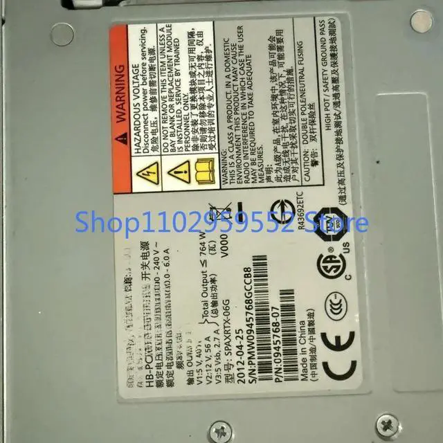 Alt view image 2 of 2 - 1pcs for V7000 85Y6070 85Y6069 0945768-07 764-AC power supply