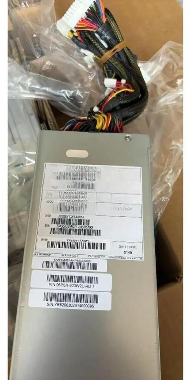 Alt view image 3 of 3 - 1Pcs for YH5821-X YM-2821F 820W server power supply YM-2102F