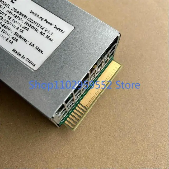 Alt view image 2 of 3 - 1Pcs for R5300 G4X server power supply ZGAS550 D2201212 550W