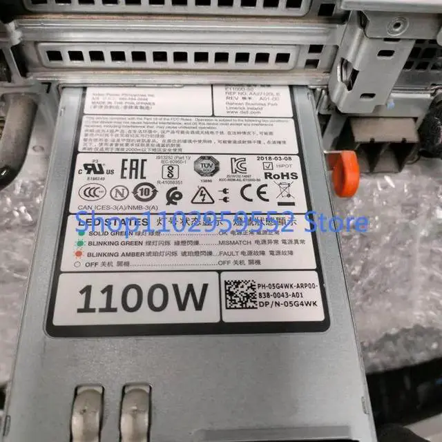 Main image of 1Pcs for R720 R620 R520 T620 DC Power Supply E1100D-S0 5G4WK