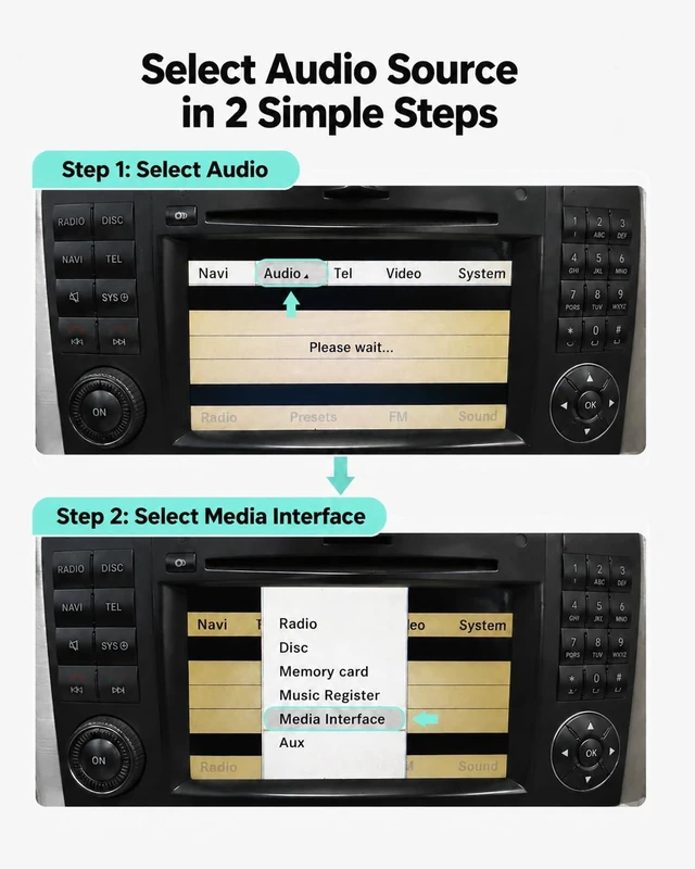 Alt view image 3 of 5 - CHOOCL Bluetooth Adapter for Mercedes-Benz with AMI Port,Bluetooth Receiver