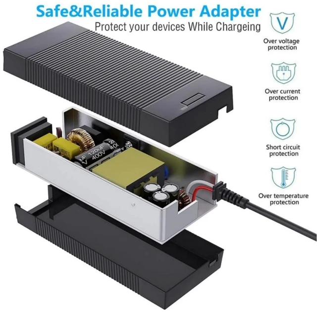 Alt view image 3 of 5 - HERISKEER 54.6V 2A Charger 5.5mm for 48V Battery Rad Power, Lectric XP 2.0 3.0, RadRunner RadRover, Himiway Cruiser, Aventon, Ecotric, Sondors, Hiboy, ViVi, Jasion eb7, 54.6 Volt 2 Amp w/Fan