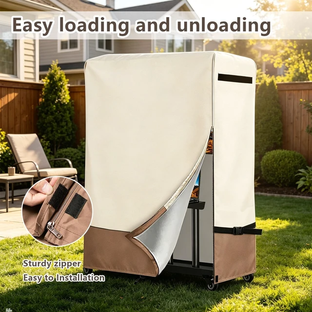 Alt view image 5 of 5 - Weatherproof 50-55Inch Outdoor TV Stand Cover for Rolling/Mobile Stand