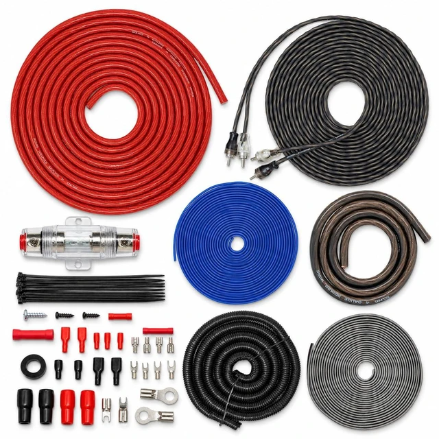 Main image of SoundBox ECK4v2, 4 Gauge Amp Kit - Complete Amplifier Install Wiring - 2500W