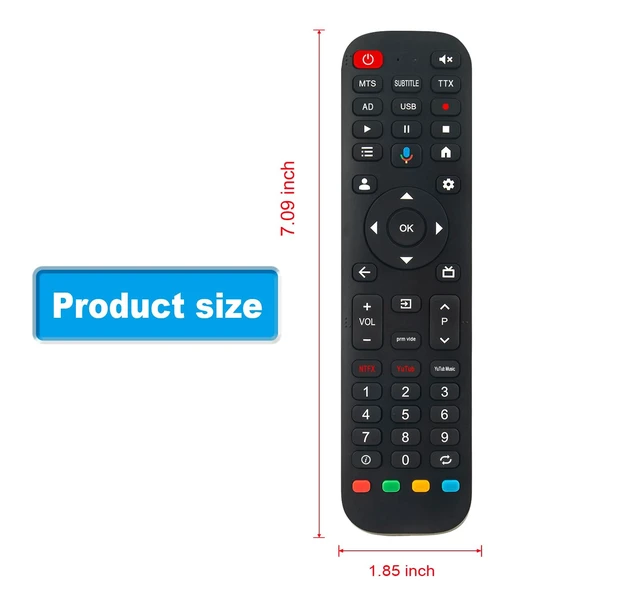 Alt view image 5 of 5 - Replacement Voice Remote Compatible with FPD Palette-Series Google TV
