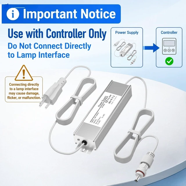 Alt view image 5 of 5 - 36V 3A Waterproof Power Adapter for Govee Permanent Outdoor Light Series H706A H706B H706C