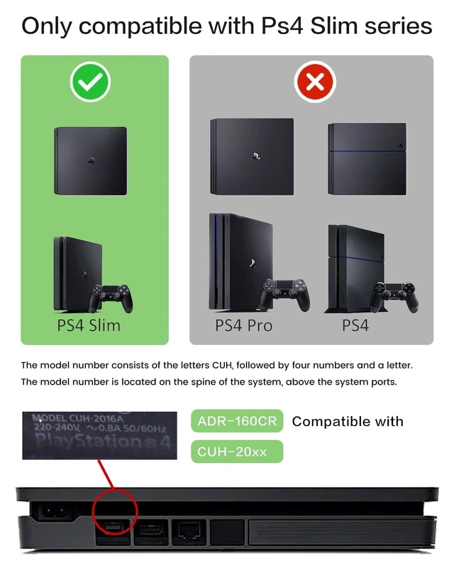 Alt view image 2 of 5 - for PS4 Slim Replacement Power Supply with Repair Tool & Installation Guide