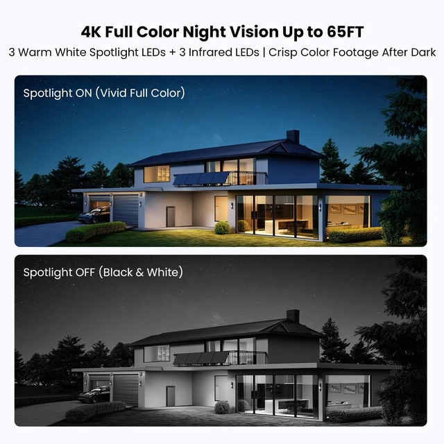 Alt view image 5 of 5 - 4K Outdoor Security Camera,Plug-in 360 PTZ Camera,24/7 Non-Stop Surveillance,Security Camera for Home AI Motion Detection,Full Color Night Vision,2-Way Audio,Cloud/SD Storage,Compatible with Alexa