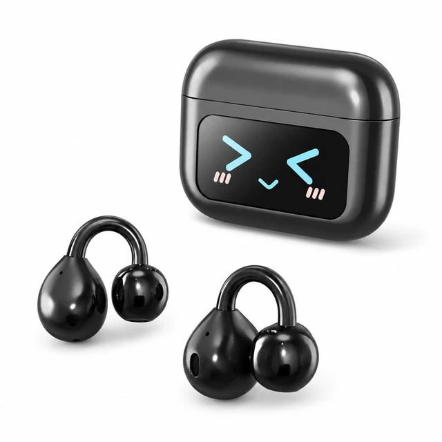 Main image of Cyberix Open Ear Wireless Earbuds Bluetooth,with LED Touchscreen