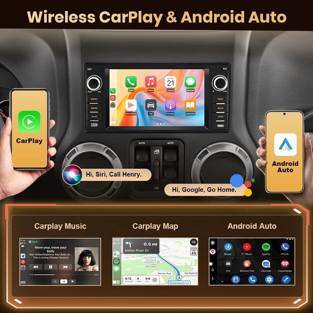 Alt view image 2 of 5 - Car Radio for Dodge RAM 1500 2009-2012, Dodge Grand Caravan (2011-2014)