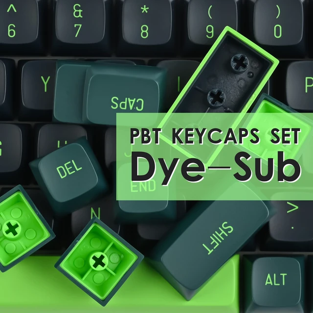 Alt view image 4 of 5 - Owpkeenthy Double Shot Keycaps, PBT Custom Keyboard Keycap 160 Key, CSA Profile Keycaps for 60% 65% 75% 100% Cherry MX Switches Mechanical Keyboard (Sound Waves)