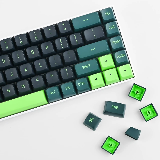 Alt view image 5 of 5 - Owpkeenthy Double Shot Keycaps, PBT Custom Keyboard Keycap 160 Key, CSA Profile Keycaps for 60% 65% 75% 100% Cherry MX Switches Mechanical Keyboard (Sound Waves)
