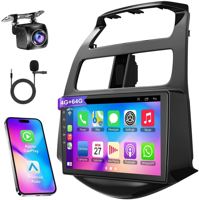 Main image of (8 Core+64GB) Android 15 Car Radio Stereo for Chevy Spark 2011-2014