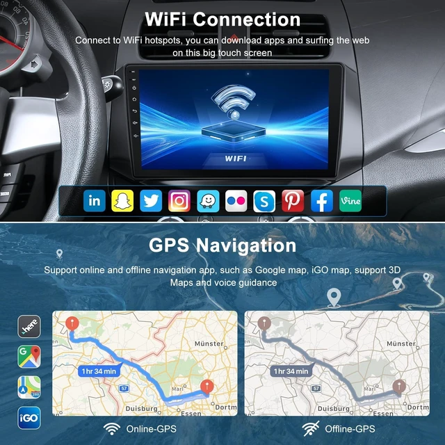 Alt view image 4 of 5 - (8 Core+64GB) Android 15 Car Radio Stereo for Chevy Spark 2011-2014