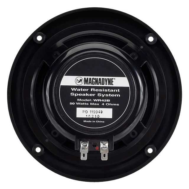 Alt view image 3 of 5 - 5" Water Resistant Dual Cone Marine Speakers with Grills - Pair