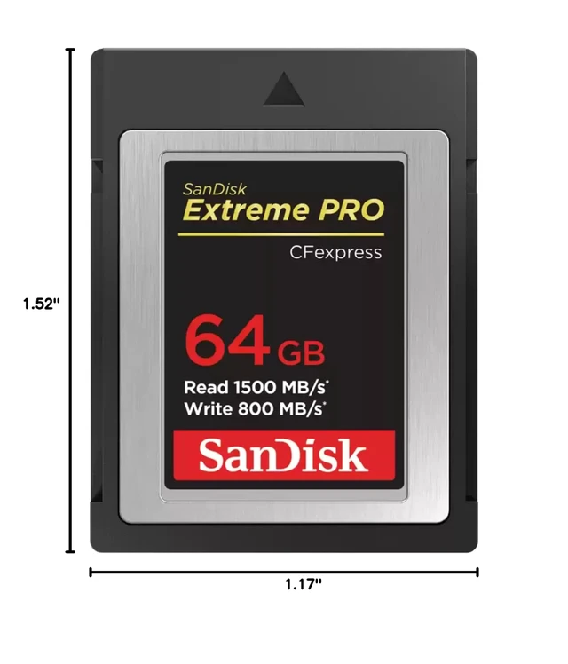 Alt view image 5 of 5 - SANDISK 64GB Extreme PRO CFexpress Card Type B - SDCFE-064G-GN4NN