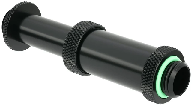 Alt view image 4 of 5 - Barrow G1/4" Water Cooling Fittings, Male to Male Extension Fittings (41-69MM) for SLI, Adjustable Aqua Link Pipe, Metal Telescopic Connectors for Water Cooling Systems (Black,4Pcs)