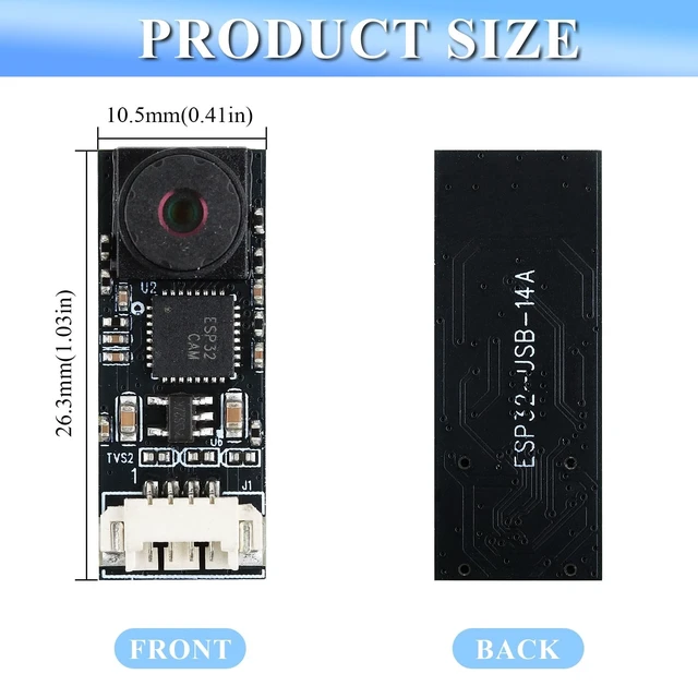 Alt view image 2 of 3 - 3PCS 1MP USB Camera Module 720P Video Webcam Fixed Focus 65 FOV, USB & 4Pin Dual Connection UVC & OTG Support, Compatible with Windows 10/11 Android