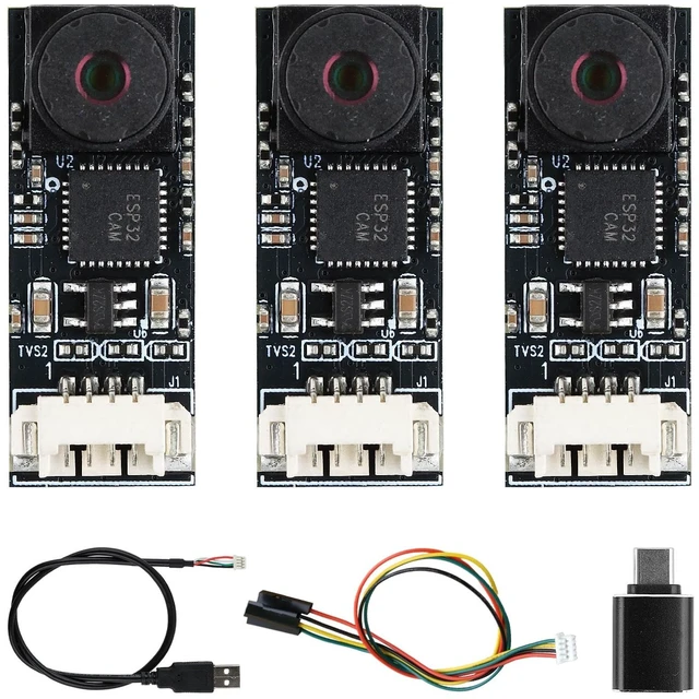 Main image of 3PCS 1MP USB Camera Module 720P Video Webcam Fixed Focus 65 FOV, USB & 4Pin Dual Connection UVC & OTG Support, Compatible with Windows 10/11 Android