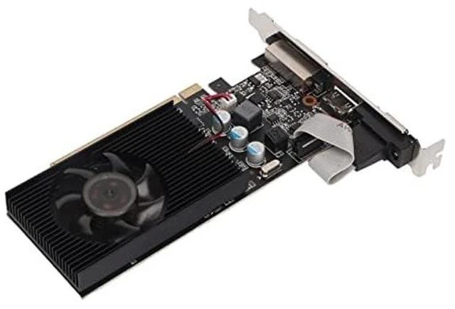 Alt view image 2 of 5 - Sanpyl 610 Graphics Card, 2GB DDR3, Support DirectX 11 64 Bit, Single Fan GPU PC Video Card, PCI Express 2.0, VGA, DVI,