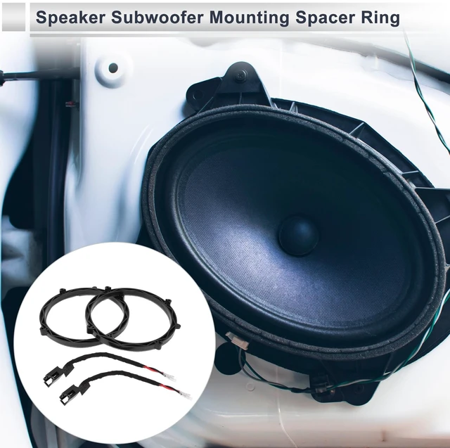 Alt view image 2 of 5 - RATCHROLL Speaker Spacer Ring Tweeter Speaker Spacer Adaptor for Mercedes-Benz Vieting Waterproof Speaker Subwoofer Mounting Spacer Bracket Ring ABS 2Set