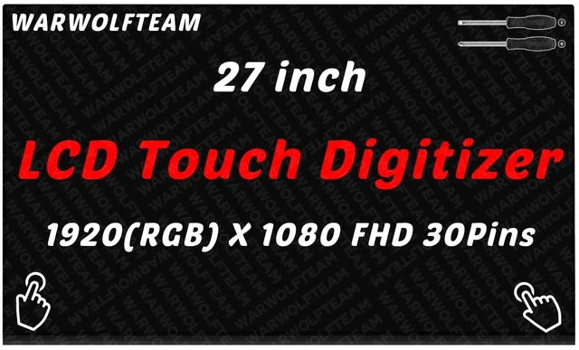 Main image of WARWOLFTEAM Screen Replacement for HP 27-CA 27-CA1244 27-CA1244NH All in One 27inch 60Hz 30Pins 1920 x 1080 FHD LCD LED Screen Display Digitizer Panel(Only for Touch Version)