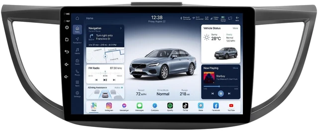 Main image of Car Radio for Honda CRV 2012-2016: 10inch 1280 * 800 HD IPS Touch Screen Wireless Carplay Android Auto Bluetooth 5.0 GPS 5G WiFi RDS FM Radio SWC 1080 AHD Backup Camera