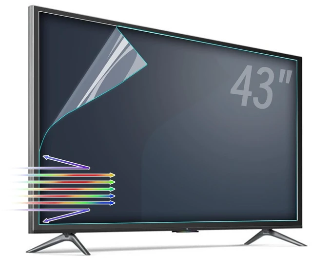 Main image of TYRHMY Anti Glare Screen Protector for 43 Inch TV, Matte Film Anti Blue Light Enhancing TV Viewing Comfort
