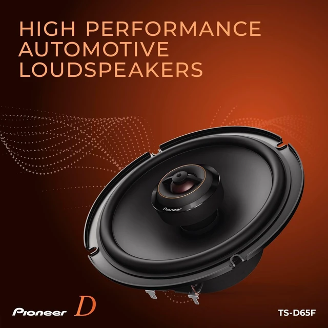 Alt view image 3 of 5 - Pioneer D-Series TS-D65F 6.5" 2-Way Coaxial Car Speakers 270W Max