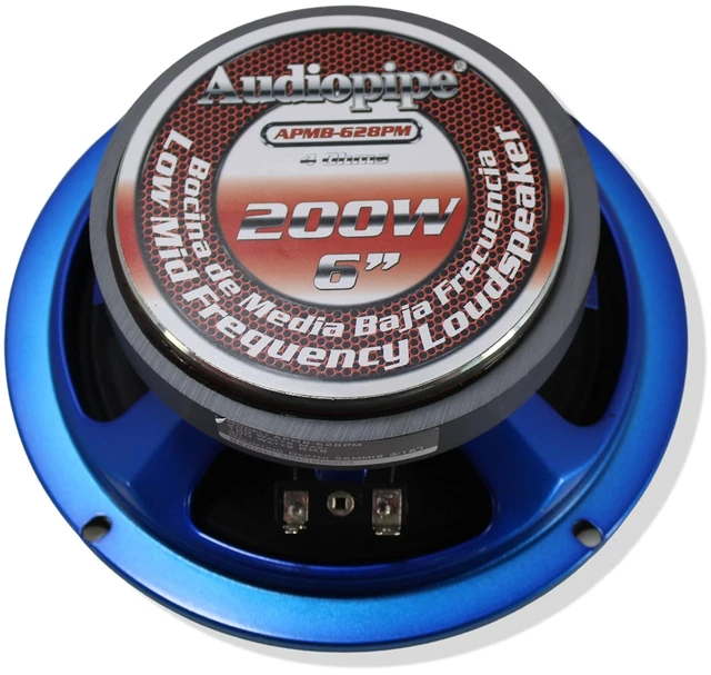 Alt view image 3 of 4 - Audiopipe APMB-628PM 6 Inch 200 Watts Max 100 Watts RMS Power Low to Mid Frequency Car Audio Loudspeaker with 4 Ohm Impedance