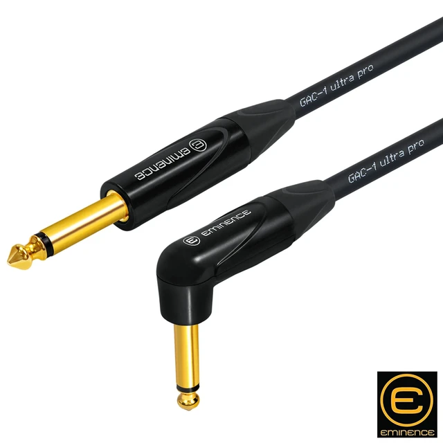 Alt view image 5 of 5 - WORLDS BEST CABLES 2 Foot - Gotham GAC-1 Ultra Pro - Premium, Low-Capacitance Guitar Bass Instrument Cable - with Straight to Angled 1/4 Inch Eminence Gold Plated Connectors