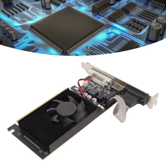 Alt view image 4 of 5 - GT610 2GB Graphics Card for PC, HDMI VGA DVI Ports, 64Bit DDR3