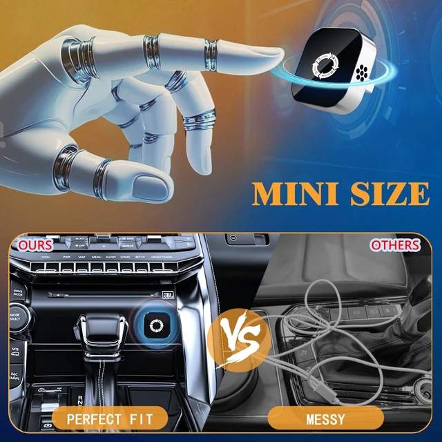 Alt view image 3 of 5 - BSUBSU 4 in 1 Screen Mirroring Wireless CarPlay Adapter (2026 Version)
