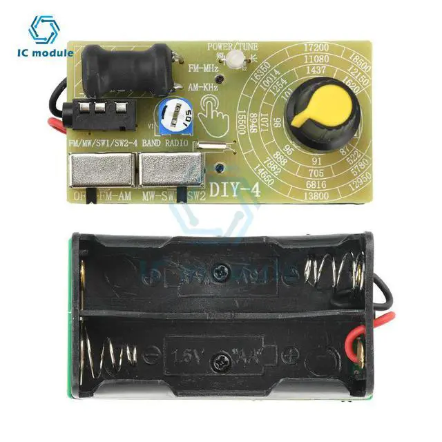 Alt view image 2 of 3 - FM/MW/SW Multi Band Headphone Radio Medium Wave Short Wave Fm Radio Module Frequency Modulation PCB Circuit Board Diy Module