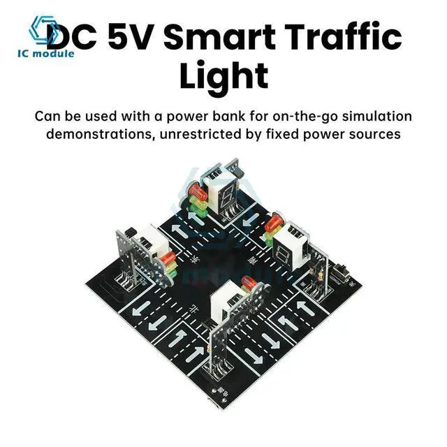 Alt view image 2 of 3 - DC 5V Traffic Light Simulator DIY Kit Soldering Practice Kit Signal Light Soldering Practice Kits for Teens and Adults