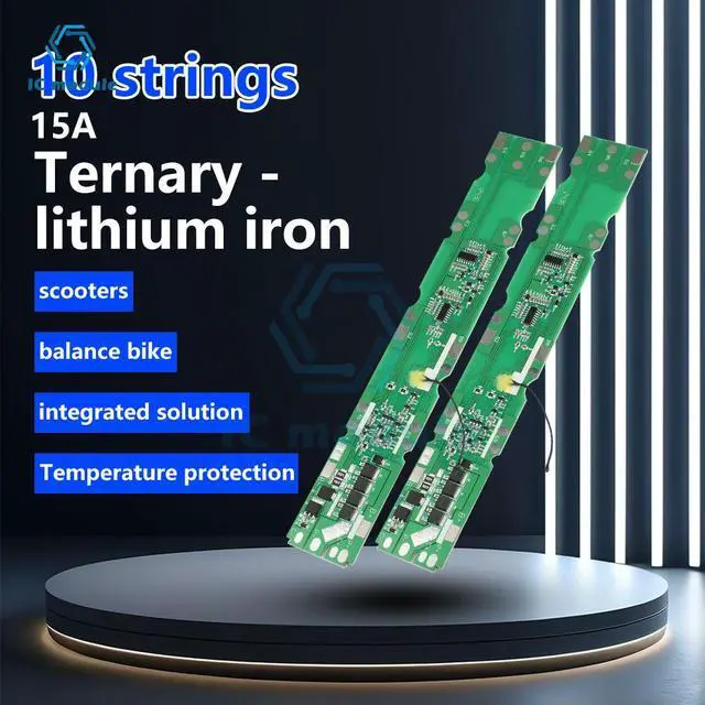 Alt view image 3 of 3 - 10S 36V 15A BMS Lithium Protection Board with NTC Temperature Control for Electric s Pack
